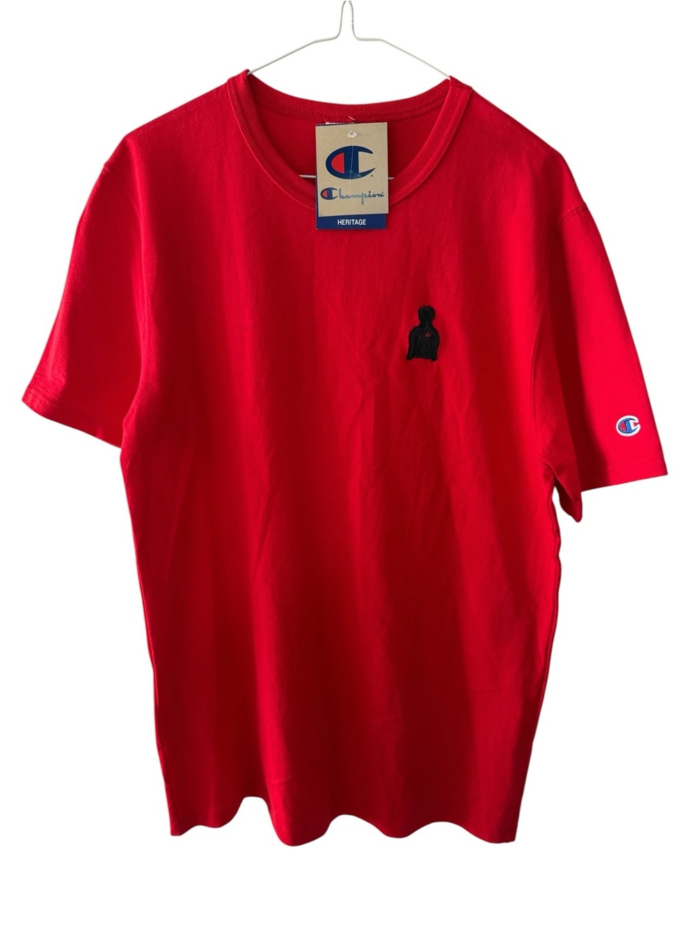 Champion Heritage Red Short-Sleeve Men's T-Shirt Size Medium Crew Neck